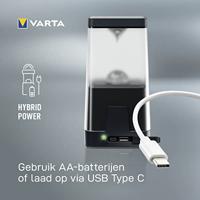 Varta 18666101111 Outdoor Ambiance L30RH Campinglantaarn LED 500 lm werkt op batterijen 0.579 Zwart - thumbnail