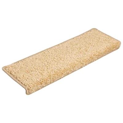 VidaXL Trapmatten 30 st 65x21x4 cm crème met rechthoekige rand VidaXL Trapmatten 30 st 65x21x4 cm crème met rechthoekige rand