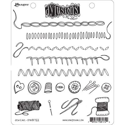 Ranger Ink Ranger • dylusions cling stamps sew easy