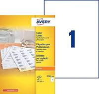 Etiket Avery DP001 210x297 wit 100 etiketten | 5 stuks - thumbnail