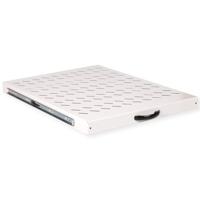 ROLINE 19-inch plank 1 U , Uitschuifbaar 550mm diep 25 kg grijs - thumbnail