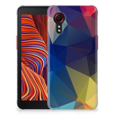 Samsung Galaxy Xcover 5 | TPU Hoesje | Polygon Dark Samsung Galaxy Xcover 5 | TPU Hoesje | Polygon Dark