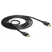 Delock 85508 DisplayPort-kabel DisplayPort Aansluitkabel DisplayPort-stekker 1.5 m Zwart Vergulde steekcontacten, Verdraaid, Afgeschermd (drievoudig), 4K UHD - thumbnail
