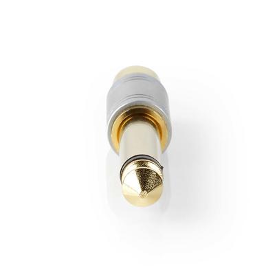 Audio-Adapter | 6,35 mm Male naar RCA Female | Metaal | Zilver - thumbnail