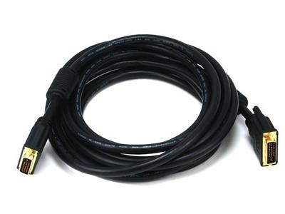 Monoprice 102760 15-Feet 28AWG CL2 Dual Link DVI-D-kabel - Zwart