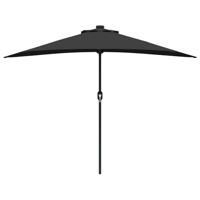 Tuinparasol Zwart 294 x 150 x 224 cm Stof - thumbnail