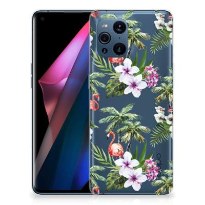 OPPO Find X3 | X3 Pro | TPU Hoesje | Flamingo Palms OPPO Find X3 | X3 Pro | TPU Hoesje | Flamingo Palms