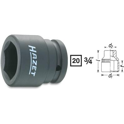 HAZET Krachtdopsleutel 1000S-36 · 3/4 inch (20 mm) vierkant hol · Buiten-zeskant-profiel · SW 36 mm HAZET Krachtdopsleutel 1000S-36 · 3/4 inch (20 mm) vierkant hol · Buiten-zeskant-profiel · SW 36 mm