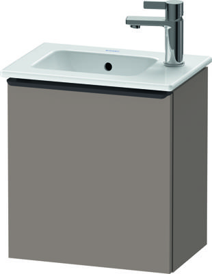 Fonteinkast Duravit D-Neo Wand 410x274x440 mm Links Mat Basalt Duravit
