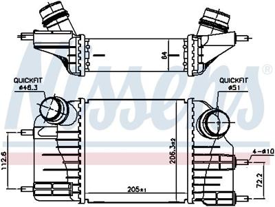 Intercooler, inlaatluchtkoeler 961117