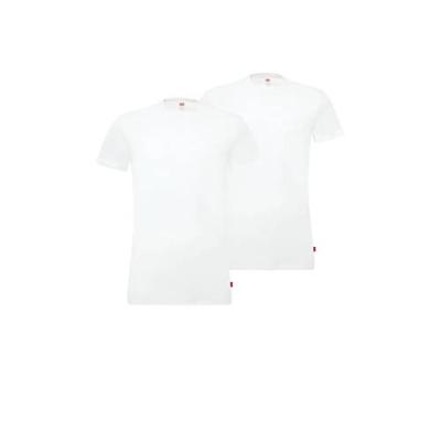 Levi's Men Solid Crew White 2-Pack-L