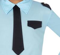 Hoofdagent pakje kind blauw - thumbnail