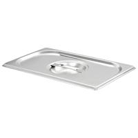 VidaXL Deksels 4 st voor gn 1/4 schalen roestvrij staal - thumbnail