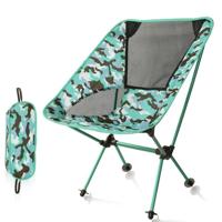 Outdoor camouflage draagbare vouwen Camping stoel licht vissen strandstoel luchtvaart aluminiumlegering rugleuning fauteuil - thumbnail