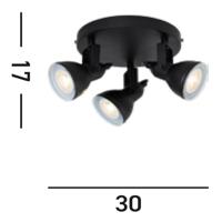 Searchlight Landelijke opbouwspotFocus - 1543BK - thumbnail