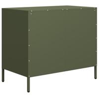 Dressoir 68x39x58,5 cm koudgewalst staal olijfgroen - thumbnail