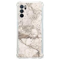 OPPO A16 | A16s | A54s Anti-Shock Hoesje Marmer Beige - thumbnail