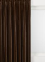 HEMA Gordijnstof velours bruin (bruin) - thumbnail