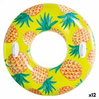 Opblaasbare Drijvende Donut Intex Tropical Fruits Ø 107 cm (12 Stuks) - thumbnail