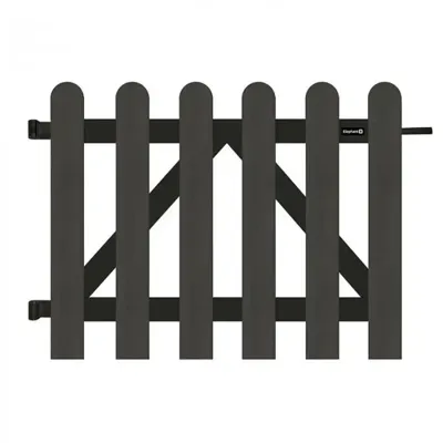 Elephant Tuinhekpoort Composiet Classic - Antraciet - 100 x 80 cm (incl. beslag)