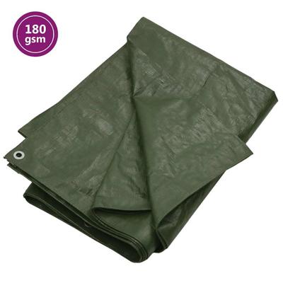 VidaXL Dekzeil 180 g/m² 8x8 m hdpe groen VidaXL Dekzeil 180 g/m² 8x8 m hdpe groen