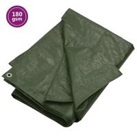 VidaXL Dekzeil 180 g/m² 8x8 m hdpe groen - thumbnail