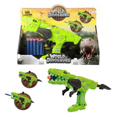 World Of Dinosaurs afschietpistool met foampijlen World Of Dinosaurs afschietpistool met foampijlen