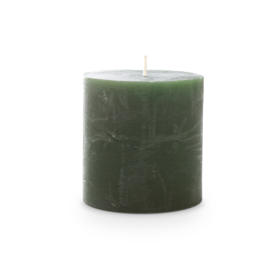 Kaars rustiek 70/70 mm donkergroen Spaas - Spaas