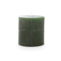 Kaars rustiek 70/70 mm donkergroen Spaas - Spaas - thumbnail
