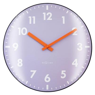 Wandklok 35 cm bolvormige glaslens - geruisloos - glas - NeXtime 'Duomo' Wandklok 35 cm bolvormige glaslens - geruisloos - glas - NeXtime 'Duomo'