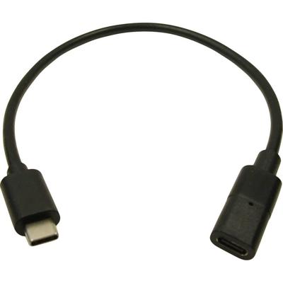 Cliff FCR72000 USB-kabel USB-C bus, USB-C stekker 0.30 m Zwart