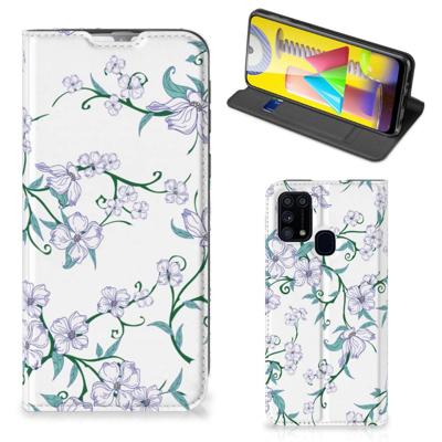 Samsung Galaxy M31 Uniek Smart Cover Blossom White Samsung Galaxy M31 Uniek Smart Cover Blossom White