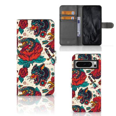 Telefoonhoesje met foto voor Google Pixel 8 Pro Old Skool | Portemonnee hoesje