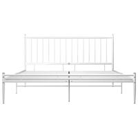 Bedframe metaal wit 180x200 cm - thumbnail