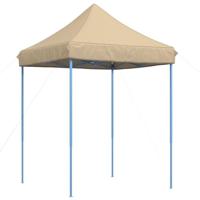 Partytent inklapbaar pop-up 200x200x306 cm beige - thumbnail