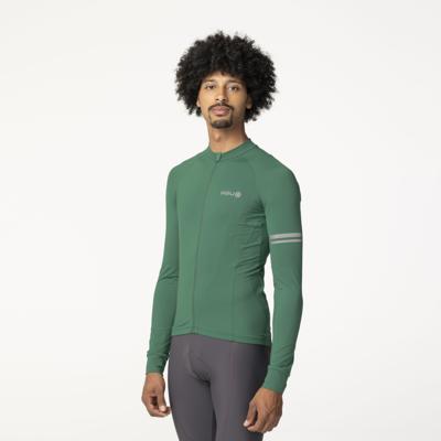 AGU Solid Fietsshirt Lange Mouwen Performance Mystic Green Heren - Groen - M AGU Solid Fietsshirt Lange Mouwen Performance Mystic Green Heren - Groen - M