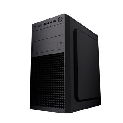 Gembird Minitower computerbehuizing Fornax K300, Micro-ATX, 2x USB 3.0 + 2x USB 2.0, zwart - thumbnail