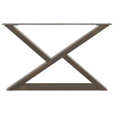 Salontafelpoten 2 st 70x(42-43,3) cm staal naturel