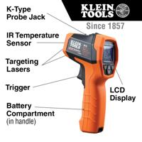 Klein Tools IR10 Infrarood-thermometer Optiek 20:1 -40 - 650 °C - thumbnail