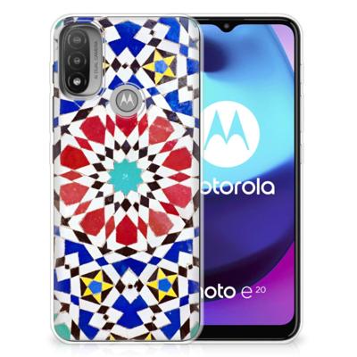 Motorola Moto E20 | E40 | TPU | Siliconen hoesje | Mozaïek