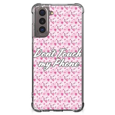 Samsung Galaxy S21 Anti Shock Case Flowers Pink DTMP Samsung Galaxy S21 Anti Shock Case Flowers Pink DTMP