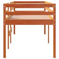 Hoogslaper massief grenenhout wasbruin 75x190 cm - thumbnail