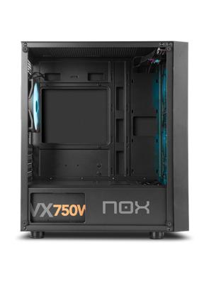 ATX Semi-toren doos Nox-Xtreme NXINFTYEPSILON Zwart - thumbnail