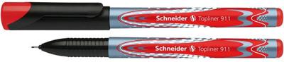 Fineliner schneider topliner 911 0.4mm rood | 10 stuks