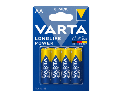 Varta longlife power aa single blister (10x 8 stuks)
