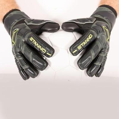 Stanno Thunder VI Keepershandschoenen Zwart Geel Stanno Thunder VI Keepershandschoenen Zwart Geel