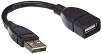 Delock 83497 Kabel USB 2.0 Type-A male > USB 2.0 Type-A female VormKabel 0,15 m - thumbnail
