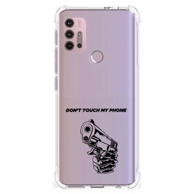 Motorola Moto G30 | G20 | G10 Anti Shock Case Gun Don't Touch My Phone Motorola Moto G30 | G20 | G10 Anti Shock Case Gun Don't Touch My Phone