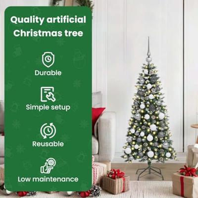 VidaXL Kunstkerstboom met 150 led groen 120 cm pvc en plastic en staal VidaXL Kunstkerstboom met 150 led groen 120 cm pvc en plastic en staal