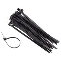 Nature kabelbinders tyraps nylon antraciet 15 cm 25 stuks - thumbnail